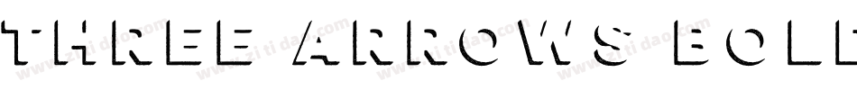 Three Arrows Bold字体转换